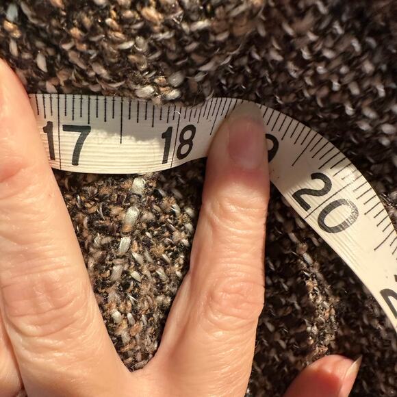 Michael Kors Size 2 ladies jacket Chocolate Brown Fall Fringe Details Office - Picture 6 of 8